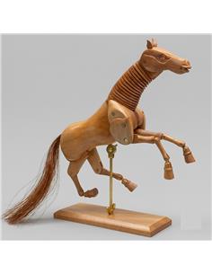CABALLO NATURAL MADERA 20 cm