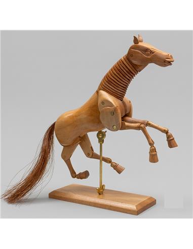 CABALLO NATURAL MADERA 20 cm