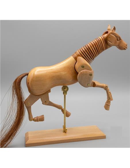 CABALLO NATURAL MADERA 20 cm
