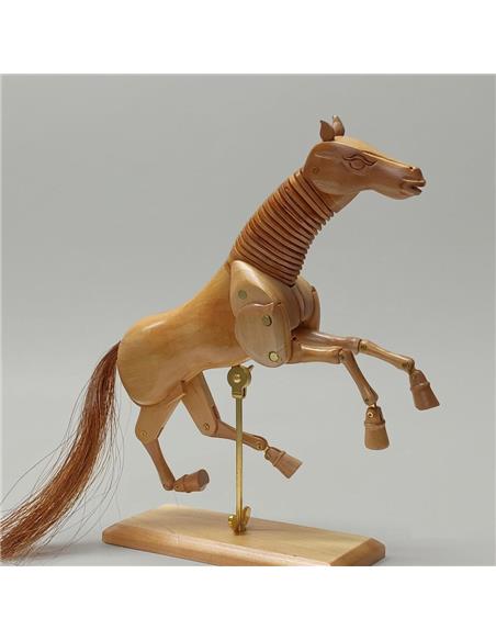 CABALLO NATURAL MADERA 20 cm