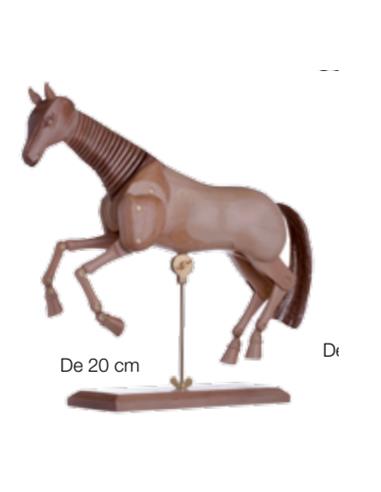 CABALLO NATURAL MADERA 20 cm