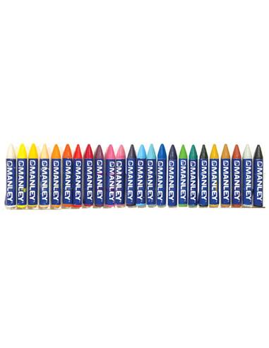 Ceras Acuarelables 24 colores MANLEY