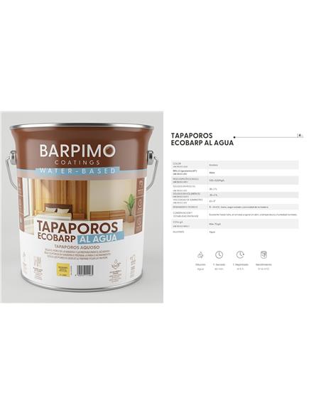 TAPAPOROS AL AGUA ECOBARP 4 Lt.