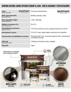 BARNIZ INTERIOR ECOBARP BRILLO 750 ml. 2