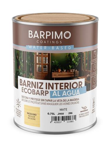 BARNIZ INTERIOR ECOBARP MATE - 750 ml.