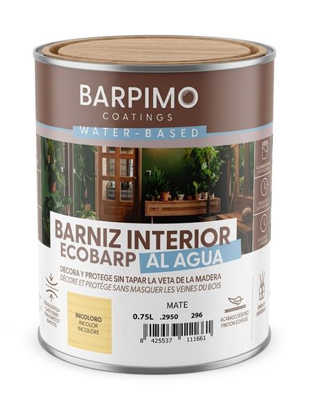 BARNIZ INTERIOR ECOBARP MATE - 750 ml.