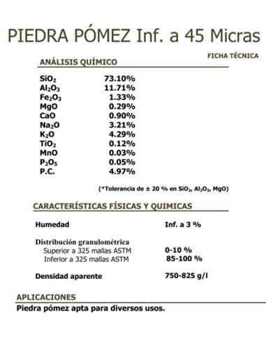 PIEDRA POMEZ POLVO 000  1 Kg.