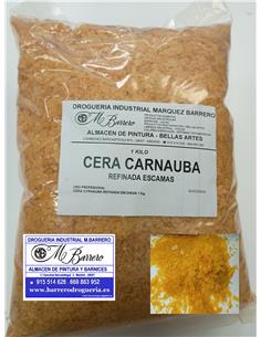 CERA CARNAUBA REFINADA ESCAMAS 1 Kg.