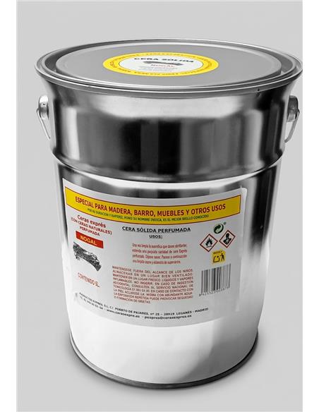 CERA SOLIDA NOGAL LATA DE 5 Lt.