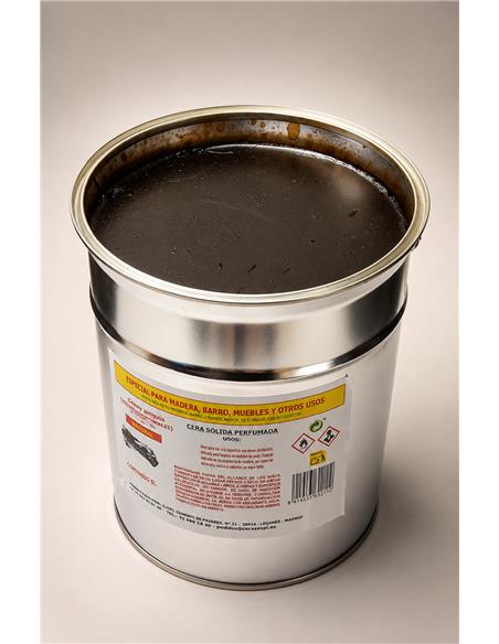 CERA SOLIDA NOGAL LATA DE 5 Lt.
