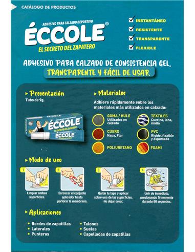 ADHESIVO TRANSPARENTE ECCOLE 9G