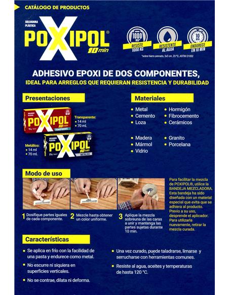 POXIPOL 16GR/14 ML TRANSPARENTE