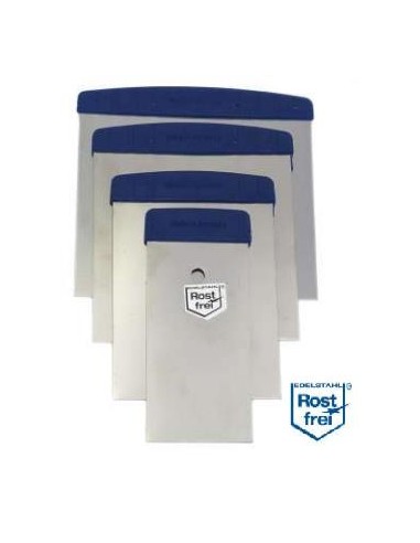 Juego 4 espatulas carrocero inox mango plastico