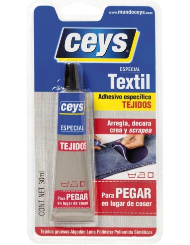 Pegamento telas textilceys blister 30 ml. - ud