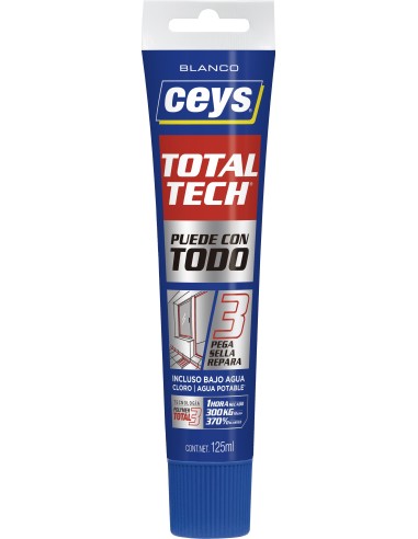 Total tech multiusos tubo 125 ml. blanco