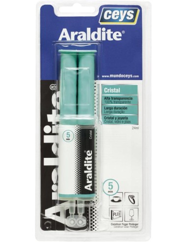 Araldite rapido cristal  jeringa - 24 ml. - bliste